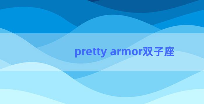 pretty armor双子座